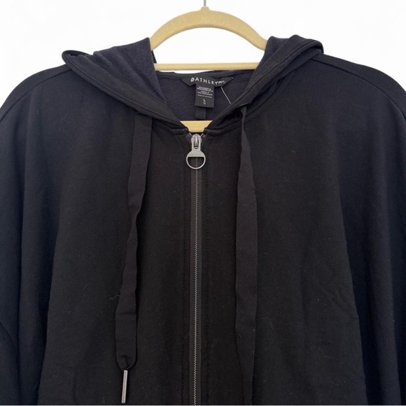 Athleta Black Zip Up Balance Sweatshirt Size L NWT - Picture 6 of 8